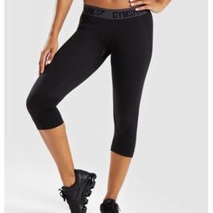 Gymshark Black Cropped Flex Leggings